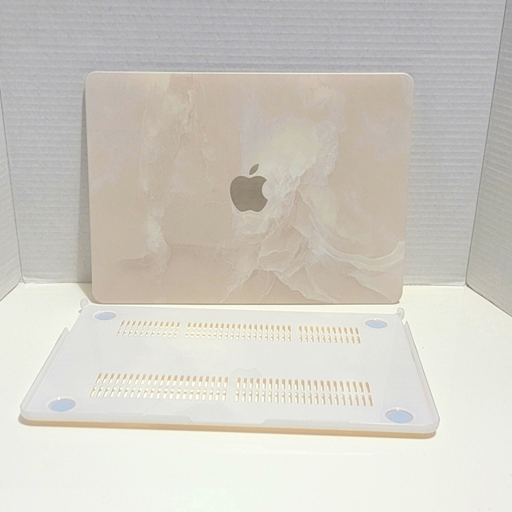 Marble MacBook Air 13 Case with Apple Logo